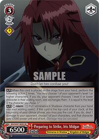 Preparing to Strike, Iris Midgar (SR) | The Eminence in Shadow | Super Rare | Normal | #EIS/SX07-049S