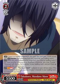 Takedown, Mundane Mann (SR) | The Eminence in Shadow | Super Rare | Normal | #EIS/SX07-052S
