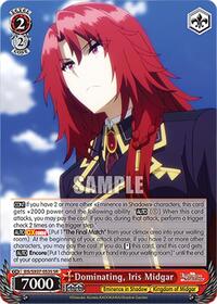 Dominating, Iris Midgar (SR) | The Eminence in Shadow | Super Rare | Normal | #EIS/SX07-053S