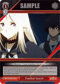 Familial Search (SR) | The Eminence in Shadow | Super Rare | Normal | #EIS/SX07-056S