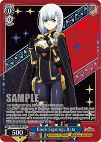 Book Signing, Beta (SEC+) | The Eminence in Shadow | Secret Rare Plus | Normal | #EIS/SX07-061EX+