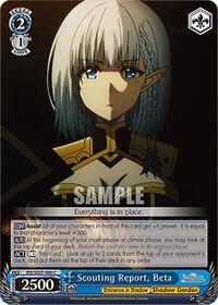 Scouting Report, Beta | The Eminence in Shadow | Common | Normal | #EIS/SX07-066