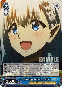 Scouting Report, Beta (SR) | The Eminence in Shadow | Super Rare | Normal | #EIS/SX07-066S
