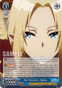 Her Resolve, Alpha (SR) | The Eminence in Shadow | Super Rare | Normal | #EIS/SX07-089S