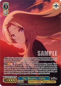 Her Resolve, Alpha (SSP) | The Eminence in Shadow | Super Special Rare | Normal | #EIS/SX07-089SSP