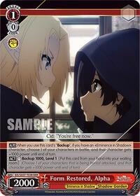Form Restored, Alpha (RRR) | The Eminence in Shadow | Triple Rare | Normal | #EIS/SX07-T03R