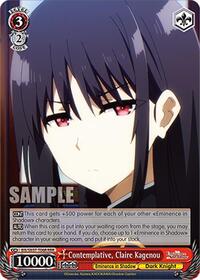 Contemplative, Claire Kagenou (RRR) | The Eminence in Shadow | Triple Rare | Normal | #EIS/SX07-T06R