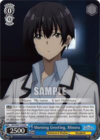 Morning Greeting, Minoru | The Eminence in Shadow | Trial Deck | Normal | #EIS/SX07-T14