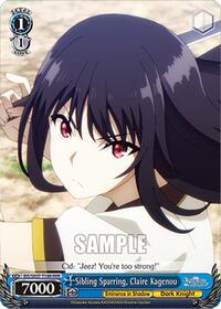 Sibling Sparring, Claire Kagenou (RRR) | The Eminence in Shadow | Triple Rare | Normal | #EIS/SX07-T16R
