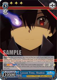 Lesson Time, Shadow (SR) | The Eminence in Shadow | Super Rare | Normal | #EIS/SX07-T19S