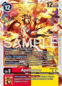 Apollomon | Dual Revolution | Super Rare | Foil | #BT25-018 SR