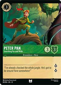 Peter Pan - Searching Far and Wide (Foil) 81/204 Uncommon Cold Foil