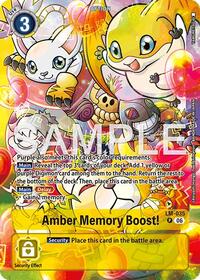 Amber Memory Boost! (Alternate Art) | Starter Deck 23: Beatbreak | Promo | Foil | #LM-035 P