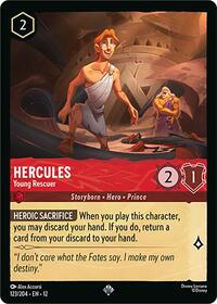Hercules - Young Rescuer 123/204 Super Rare