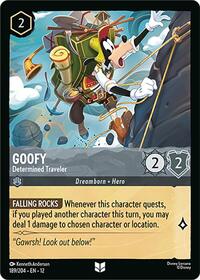 Goofy - Determined Traveler | Wilds Unknown | Uncommon | Cold Foil | #189/204