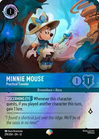 Minnie Mouse - Practical Traveler (Epic) | Wilds Unknown | Epic | Holofoil | #219/204