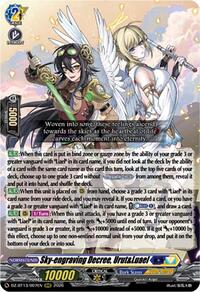 Sky-engraving Decree, Urut&Luael | DZ-BT13: Parallactic Clash | RRR | Normal | #DZ-BT13/007EN