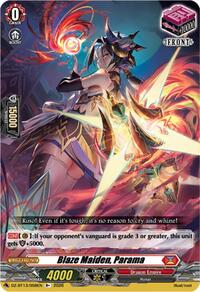 Blaze Maiden, Parama | DZ-BT13: Parallactic Clash | R+ | Normal | #DZ-BT13/058EN