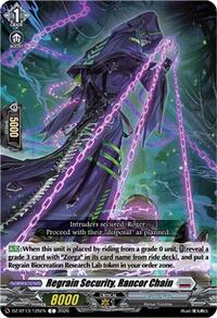 Regrain Security, Rancor Chain | DZ-BT13: Parallactic Clash | C | Normal | #DZ-BT13/125EN