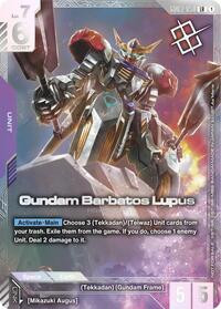 Gundam Barbatos Lupus (Newtype Challenge 2026 Mission 3) | Gundam Promotional Cards | Legend Rare | Holofoil | #GD03-050