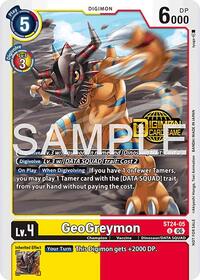 GeoGreymon (Welcome Tamers Pack Vol.2) | Starter Deck 24: Data Squad Release Event Cards | Uncommon | Foil | #ST24-05 U