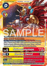 ShineGreymon // GeoGrey Sword (Welcome Tamers Pack Vol.2) | Starter Deck 24: Data Squad Release Event Cards | Super Rare | Foil | #ST24-07 SR