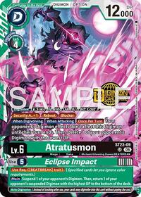 Atratusmon // Eclipse Impact (Welcome Tamers Pack Vol.2) | Starter Deck 23: Beatbreak Release Event Cards | Super Rare | Foil | #ST23-09 SR