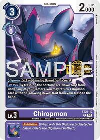 Chiropmon (Welcome Tamers Pack Vol.2) | Starter Deck 23: Beatbreak Release Event Cards | Common | Foil | #ST23-12 C