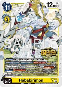 Habakirimon (Welcome Tamers Pack Vol.2) | Starter Deck 23: Beatbreak Release Event Cards | Super Rare | Foil | #ST23-05 SR