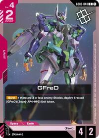 GFreD (Judge Pack 02) | Gundam Promotional Cards | Common | Holofoil | #GD03-048