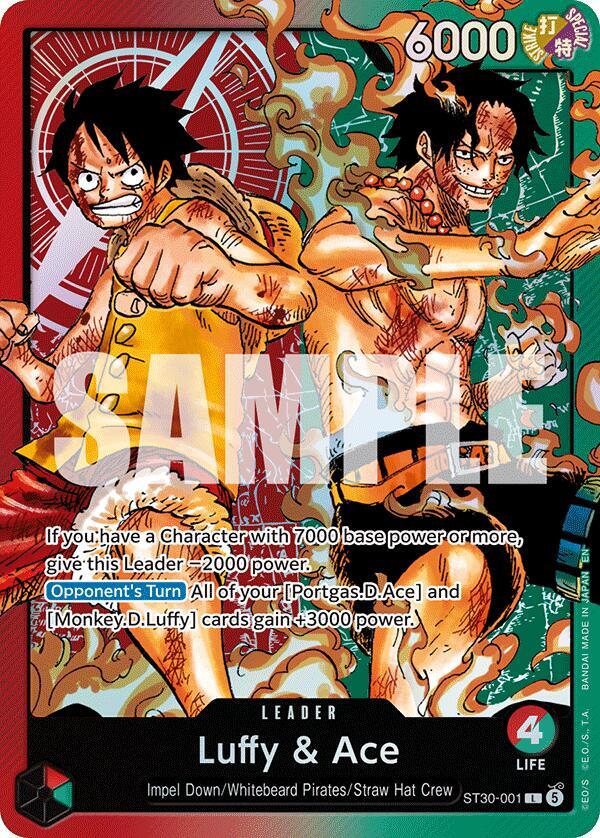 One Piece Card Game: Starter Deck EX: Luffy & Ace Singles