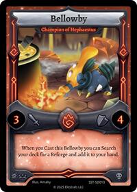 Bellowby - Champion of Hephaestus | Divine Champions: Sunstrike Starter Decks | C | Normal | #SST-SD013
