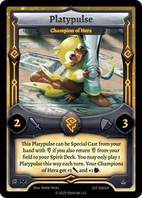 Platypulse - Champion of Hera | Divine Champions: Sunstrike Starter Decks | C | Normal | #SST-SD024