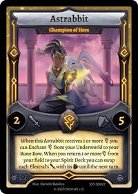 Astrabbit - Champion of Hera | Divine Champions: Sunstrike Starter Decks | UC | Normal | #SST-SD027
