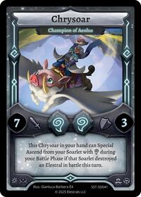 Chrysoar - Champion of Aeolus | Divine Champions: Sunstrike Starter Decks | R | Normal | #SST-SD041