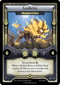 Leobrite - Champion of Ares | Divine Champions: Sunstrike Starter Decks | UC | Normal | #SST-SD049