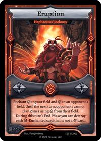 Eruption - Hephaestus' Jealousy | Divine Champions: Sunstrike Starter Decks | R | Normal | #SST-SD069