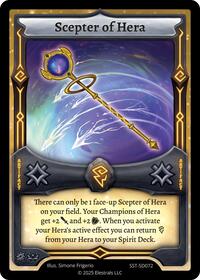 Scepter of Hera | Divine Champions: Sunstrike Starter Decks | UC | Normal | #SST-SD072
