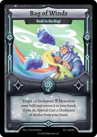 Bag of Winds - Back in the Bag! | Divine Champions: Sunstrike Starter Decks | R | Normal | #SST-SD083
