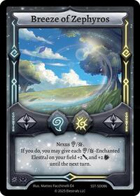 Breeze of Zephyros | Divine Champions: Sunstrike Starter Decks | UC | Normal | #SST-SD086