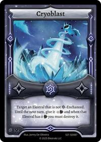 Cryoblast | Divine Champions: Sunstrike Starter Decks | R | Normal | #SST-SD087