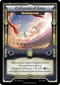 Coliseum of Ares - The Battlegrounds | Divine Champions: Sunstrike Starter Decks | C | Normal | #SST-SD091