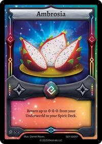 Ambrosia | Divine Champions: Sunstrike Starter Decks | R | Normal | #SST-SD097