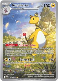 Ampharos - 090/086 | ME04: Chaos Rising | Illustration Rare | Holofoil | #090/086