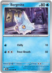 Bergmite | ME04: Chaos Rising | Common | Reverse Holofoil | #023/086