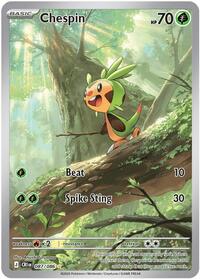 Chespin - 087/086 | ME04: Chaos Rising | Illustration Rare | Holofoil | #087/086