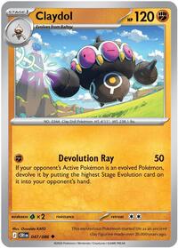 Claydol - 047/086 | ME04: Chaos Rising | Uncommon | Reverse Holofoil | #047/086