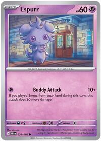 Espurr | ME04: Chaos Rising | Common | Normal | #036/086