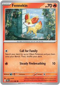 Fennekin | ME04: Chaos Rising | Common | Reverse Holofoil | #011/086