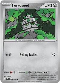 Ferroseed | ME04: Chaos Rising | Common | Reverse Holofoil | #062/086